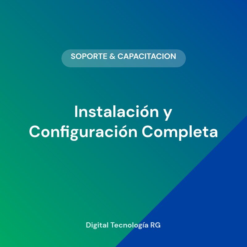 Instalación y Configuración Completa (tarjeta de marca) Instalación y Configuración Completa