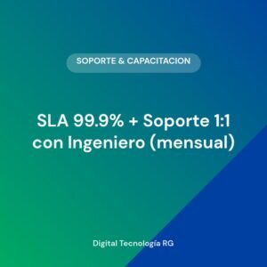 SLA 99.9% + Soporte 1:1 con Ingeniero (mensual)