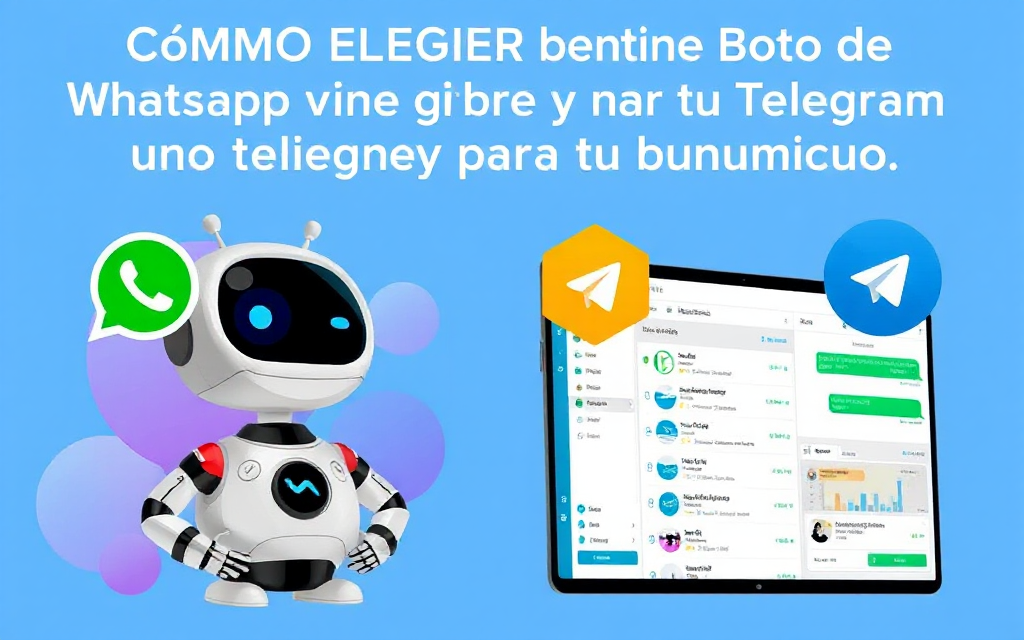 Cómo elegir entre un bot de WhatsApp y uno de Telegram para tu negocio